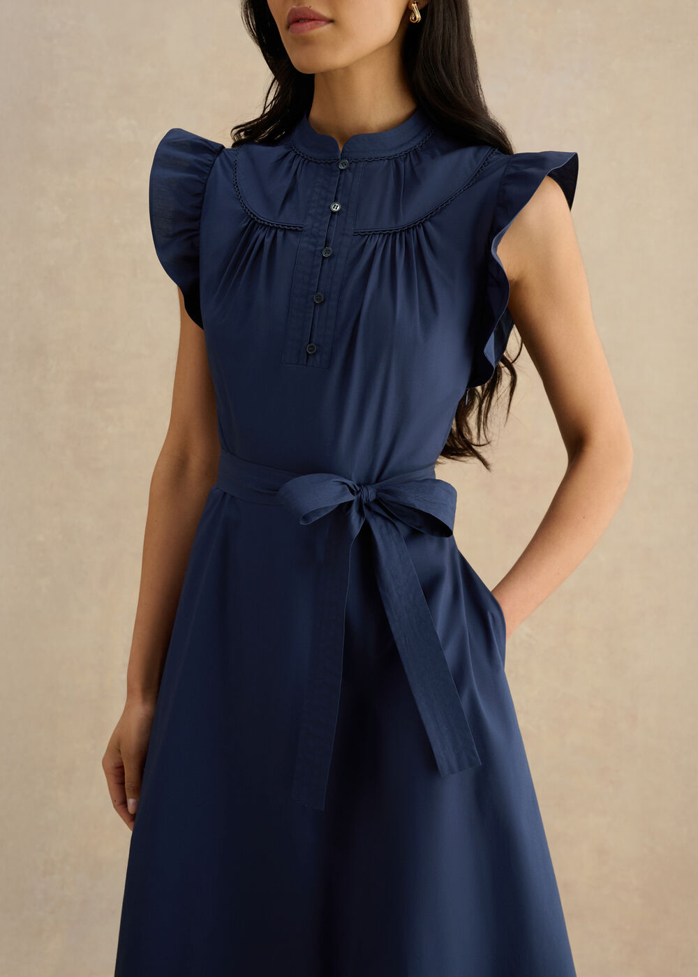 low waist a line wedding dress Tilly Simple Satin A-Line Wedding Dress