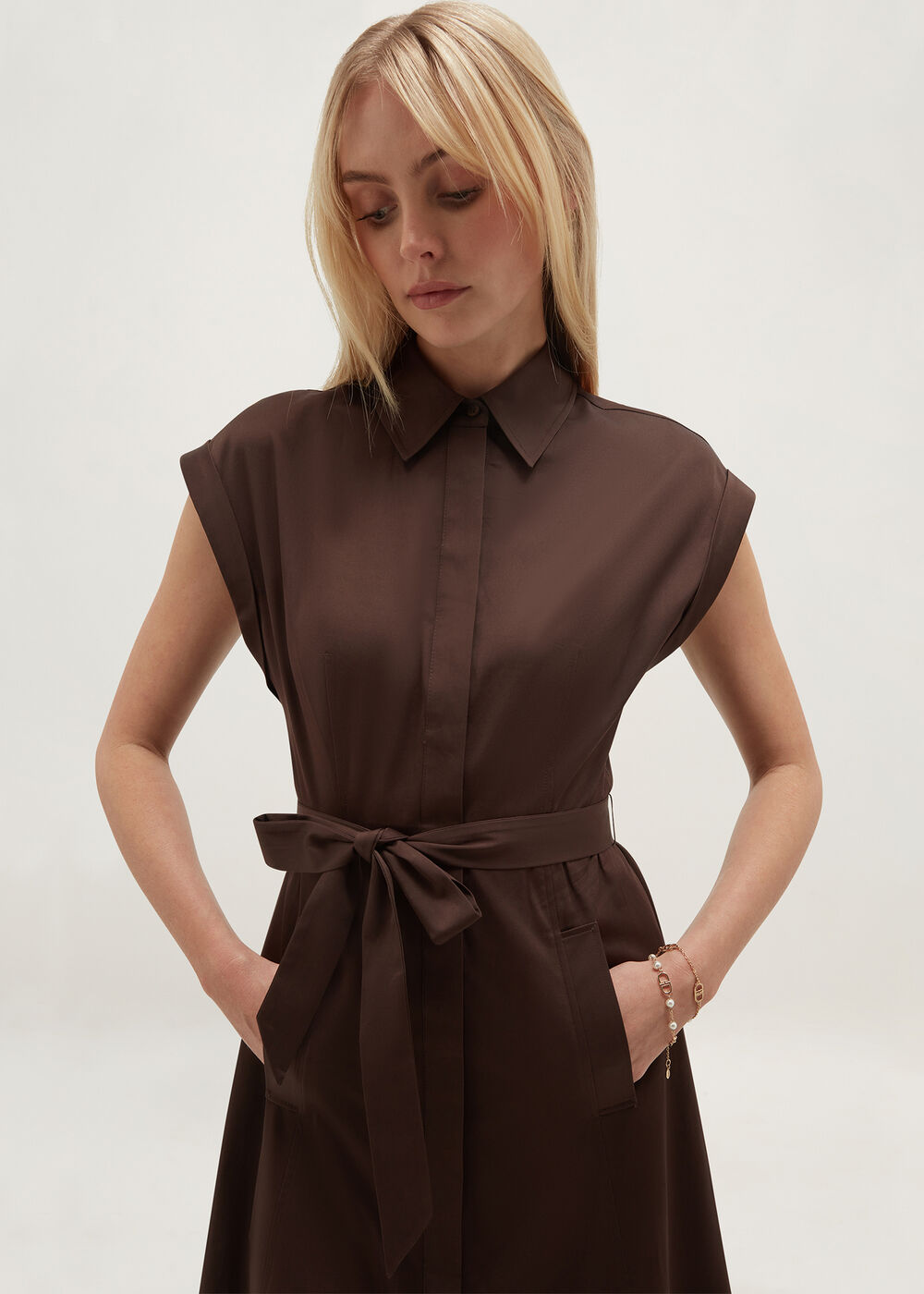 womens brown shirt dress Petite Kristen its perfect for spring SD-12.16.25 The black dress...! ✨ Size:UK08/US04