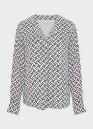 Nelle Top, Ivory Black, hi-res