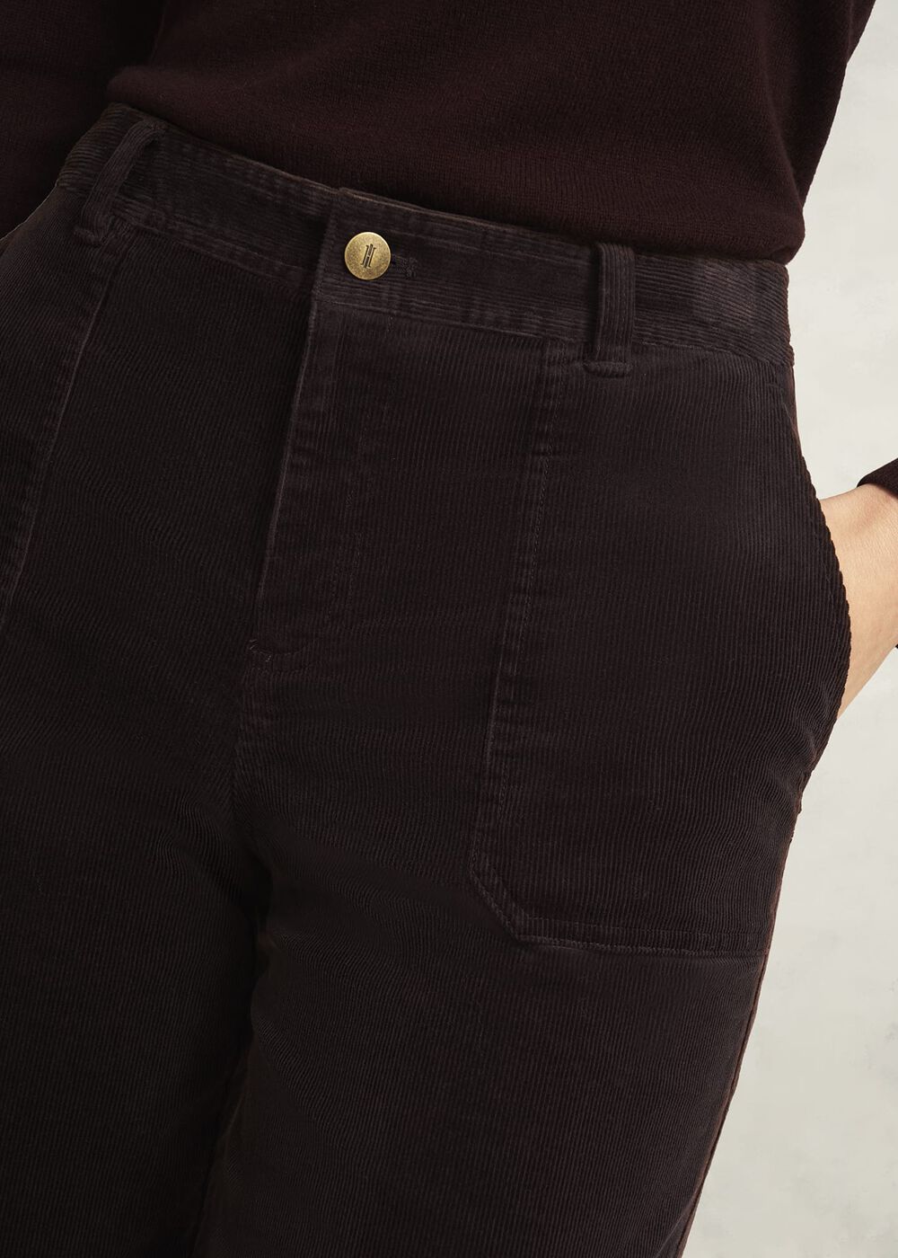 Kendall Trousers, Deep Brown, hi-res