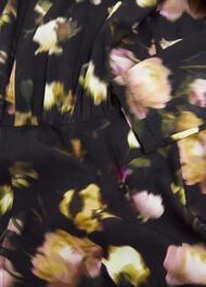 Windermere Silk Dress, Black Multi, hi-res