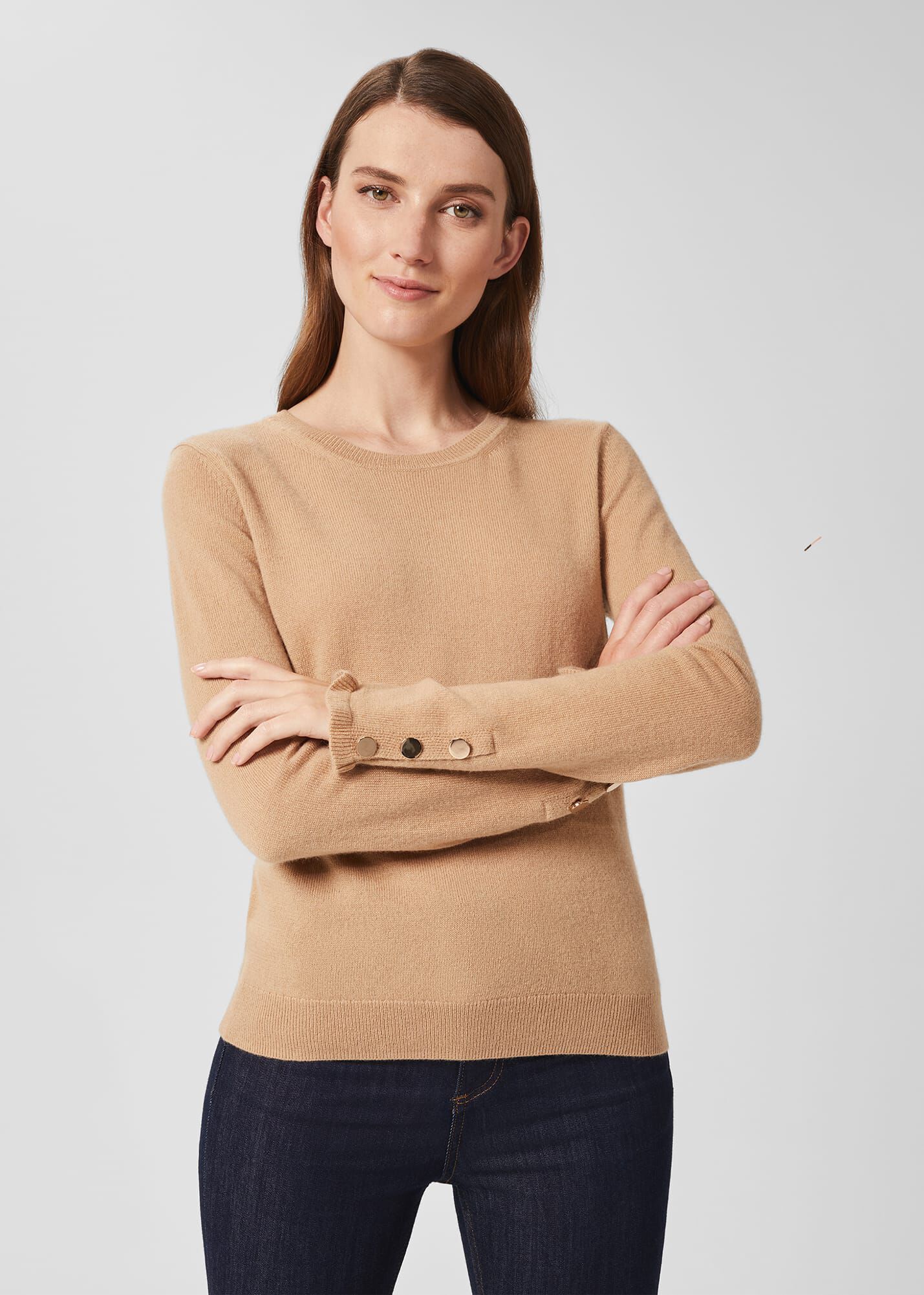 Ladies sales camel jumper