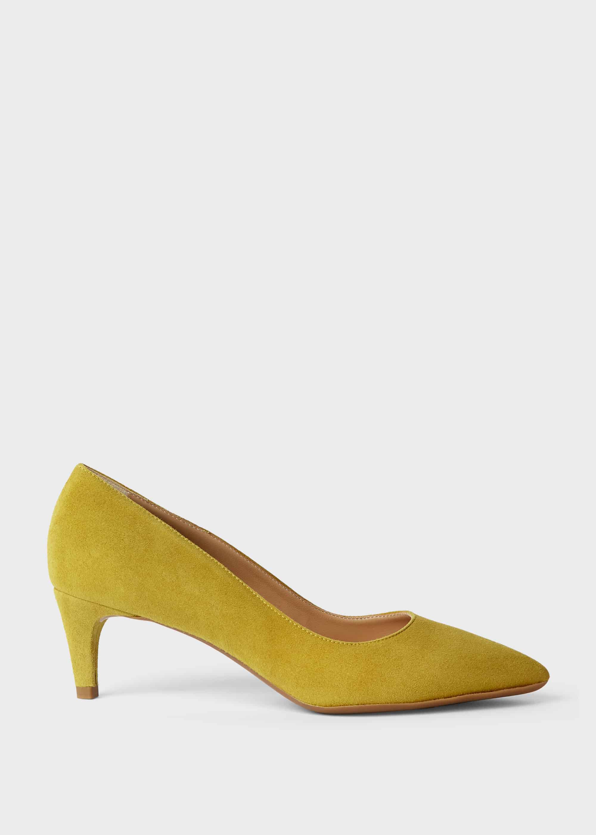 Polly Suede Kitten Heel Court Shoes