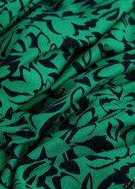 Petite Yasmin Jersey Dress, Green Navy, hi-res