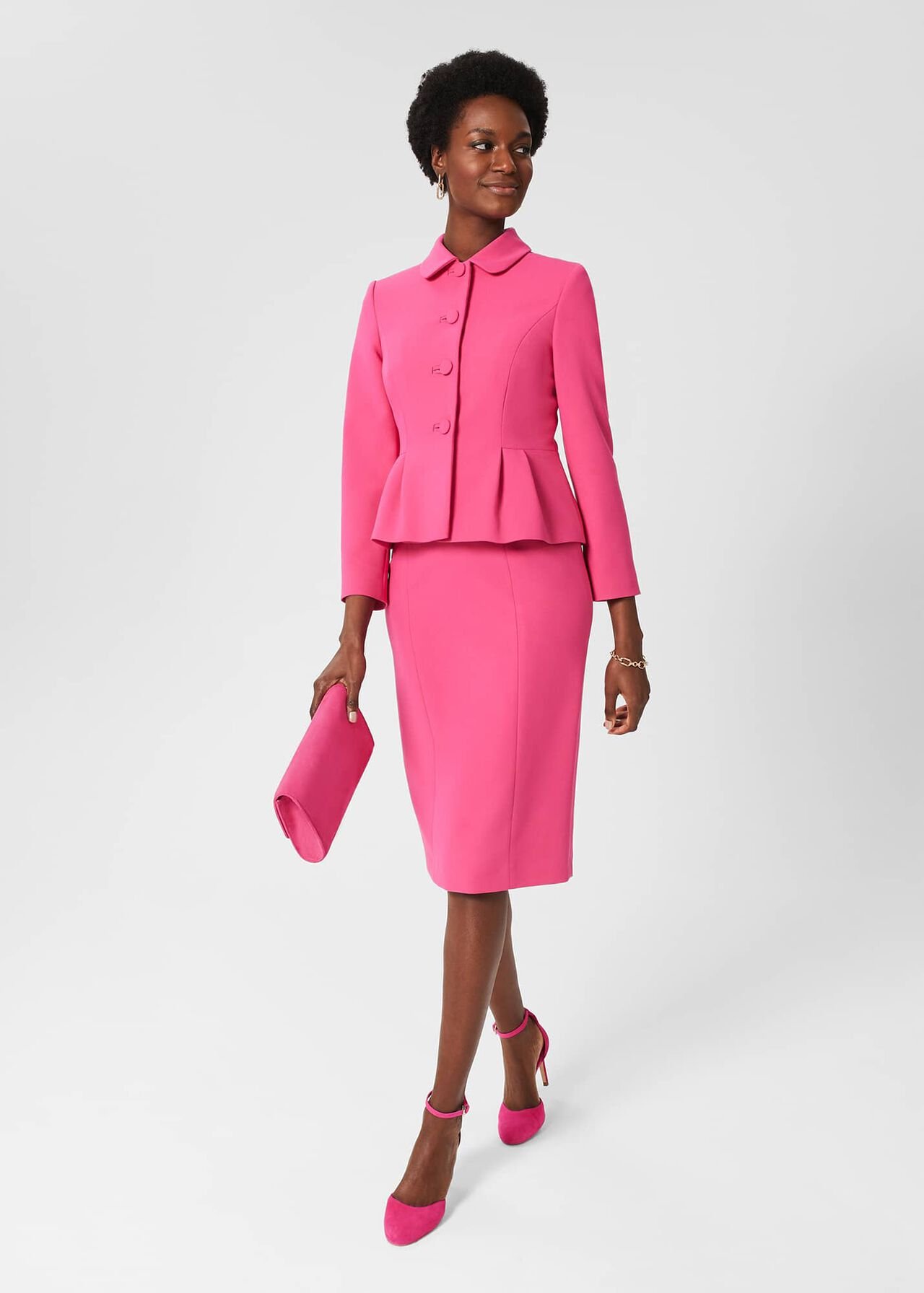 Dania Shift Dress Bright Pink , Bright Pink, hi-res