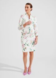 Suzanna Floral Tweed Jacket, Ivory Multi, hi-res
