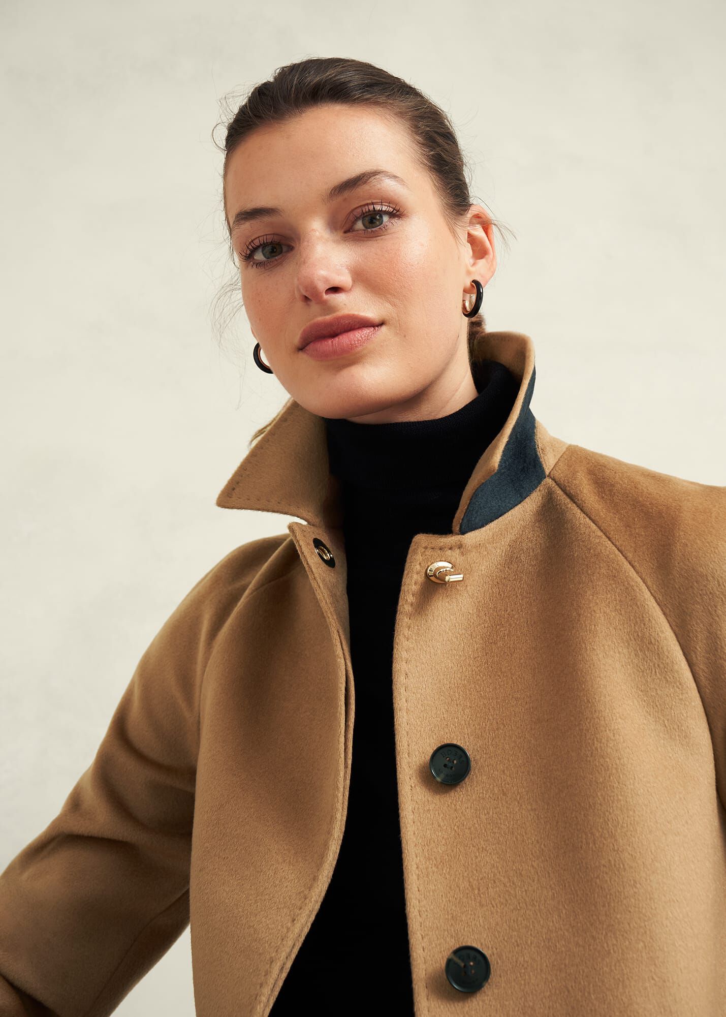 Wool coat with removable collar White For Women | Maje