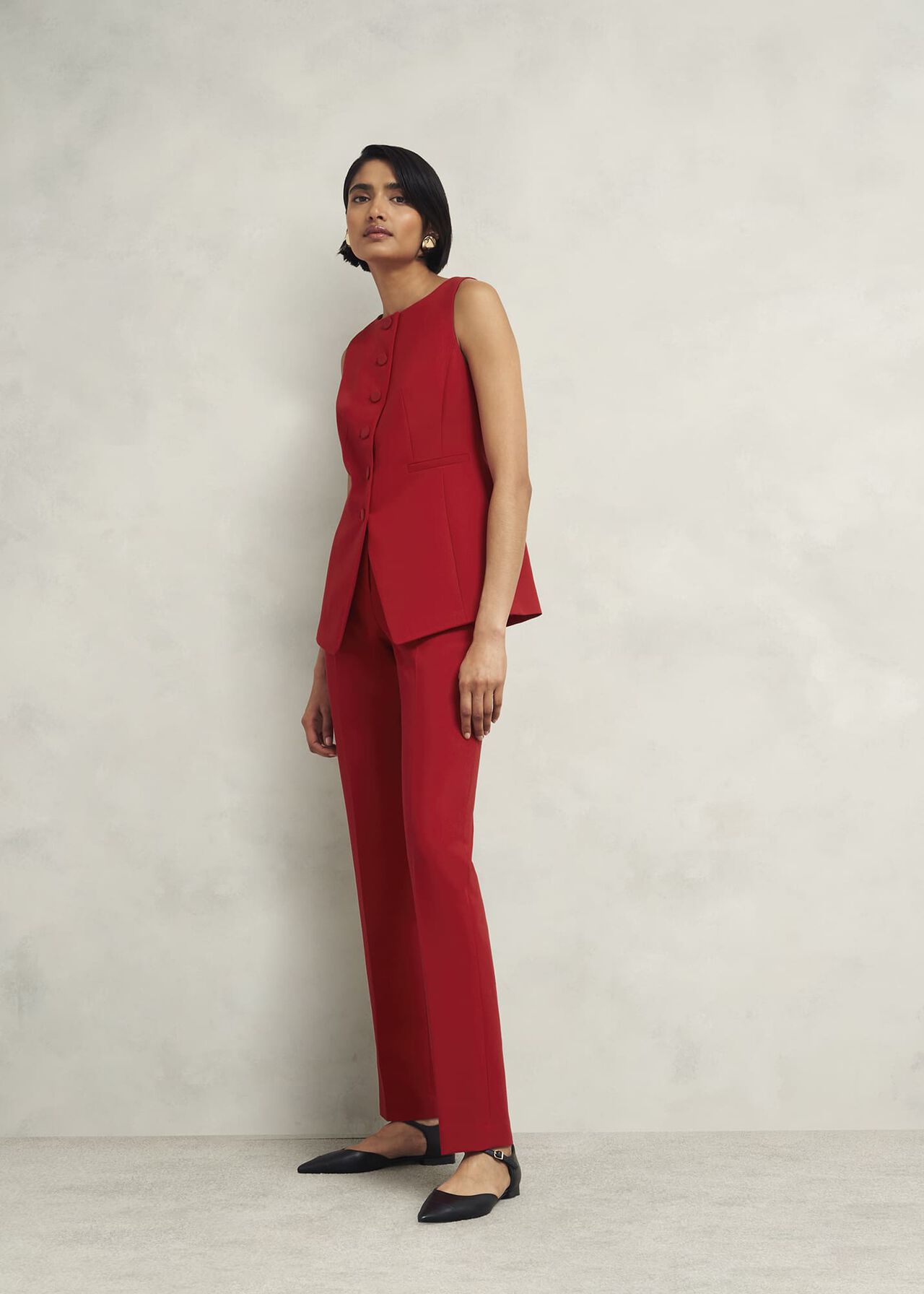 Nova Waistcoat, Pomegranate Red, hi-res