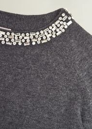 Sherry Jumper With Cashmere, Charcoal Grey, hi-res