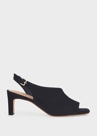 Kate Suede Sandals, Navy, hi-res
