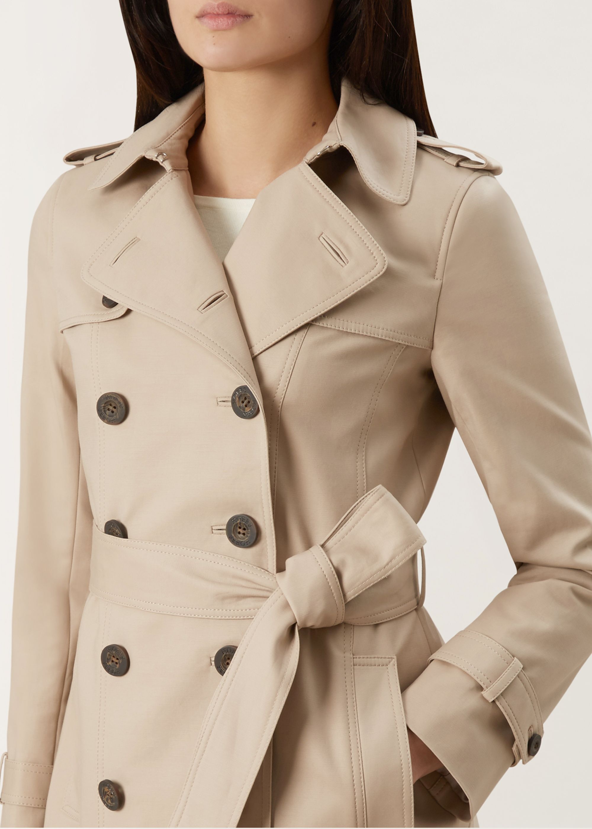 Hobbs saskia hot sale trench clay
