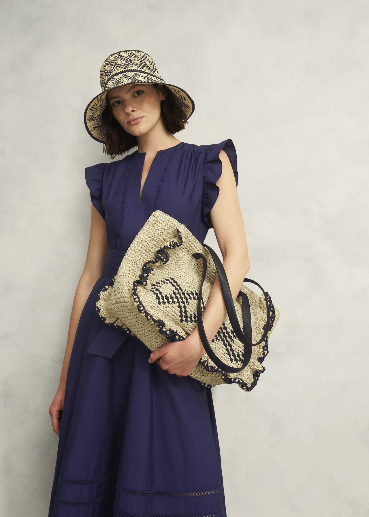 Romy Ruffle Bag, Natural Black, hi-res