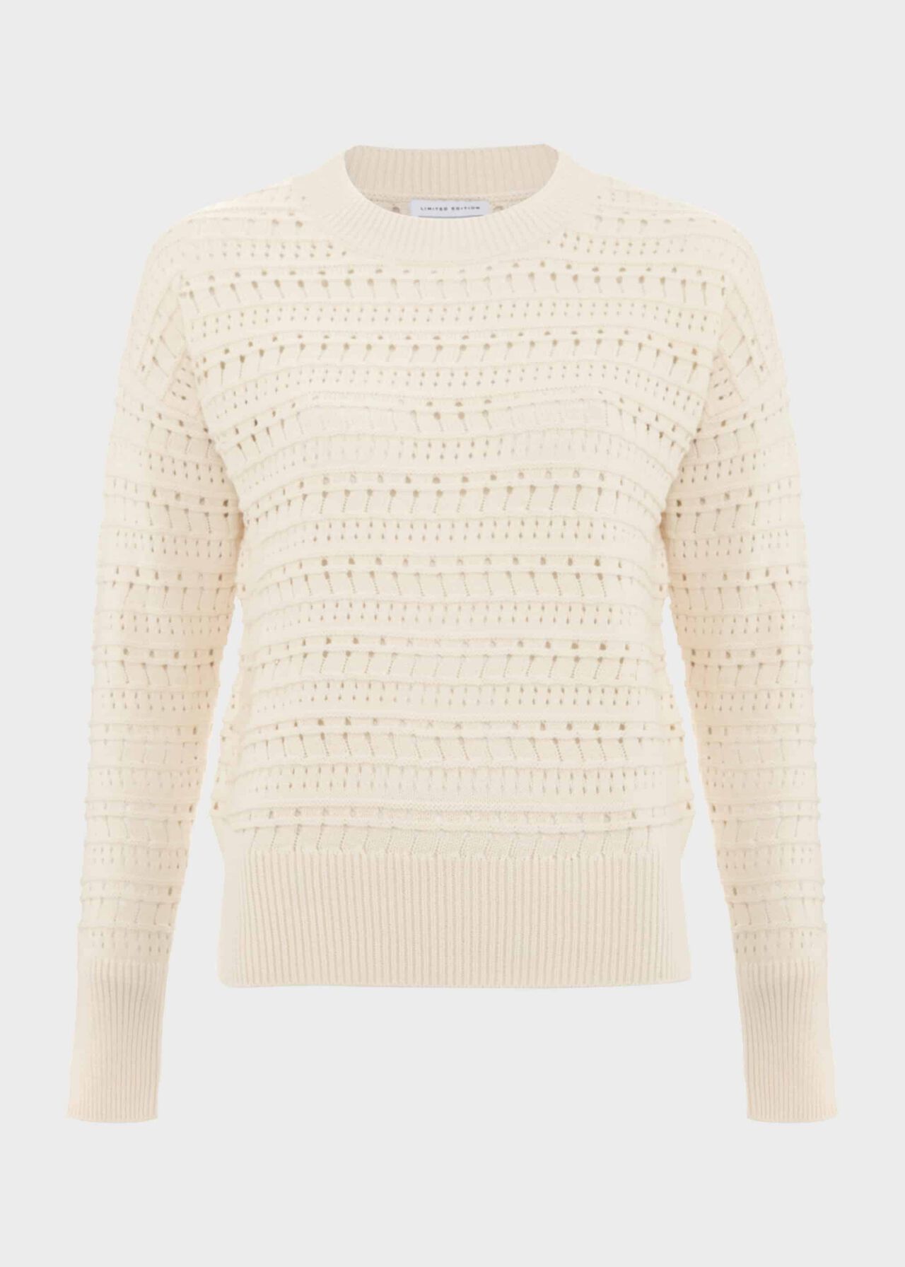 Colemere Cotton Sweater, Buttercream, hi-res