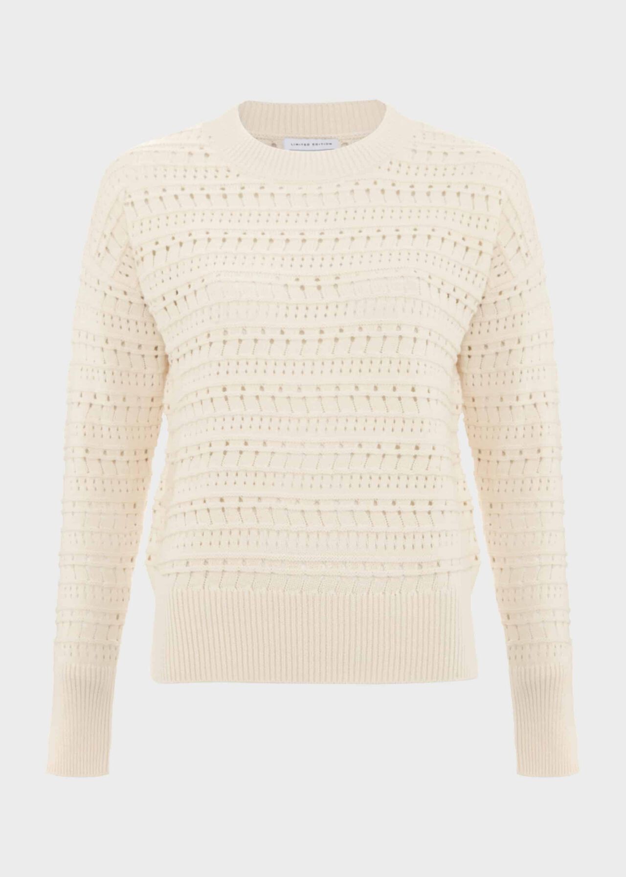 Colemere Cotton Jumper, Buttercream, hi-res