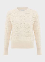 Colemere Cotton Sweater, Buttercream, hi-res