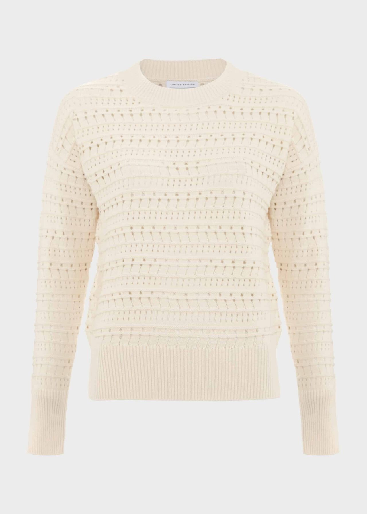 Colemere Cotton Sweater, Buttercream, hi-res