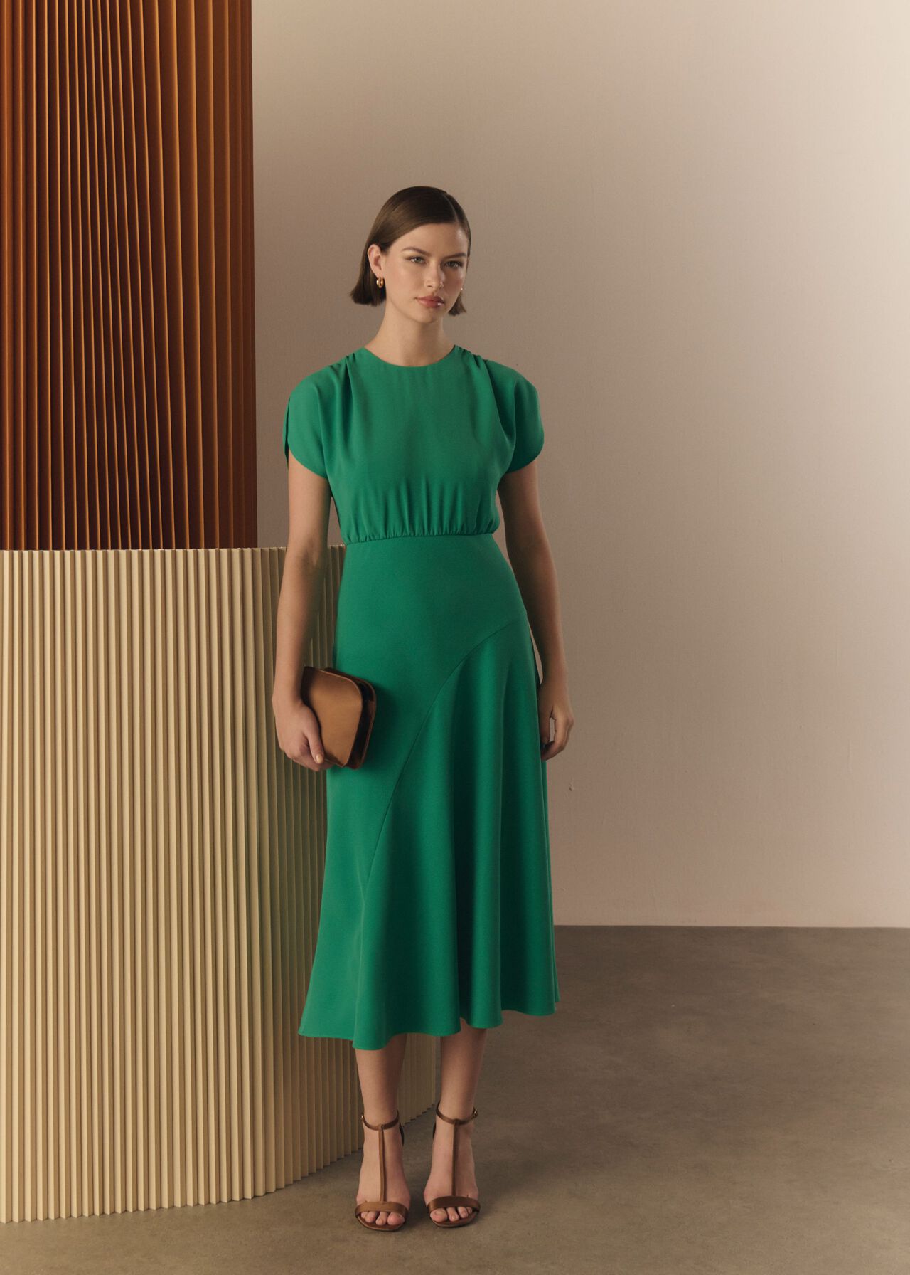 Hampton Dress, Viridian Green, hi-res