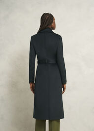 Petite Livia Wool Coat, Dark Green, hi-res