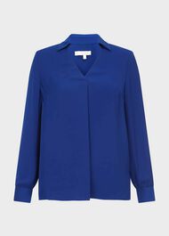 Philippa Blouse, Cobalt, hi-res