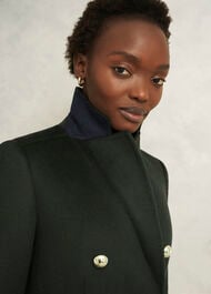 Richmond Wool Maxi Coat, Yew Green, hi-res