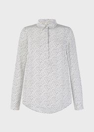 Meredith Shirt, Ivory Navy, hi-res