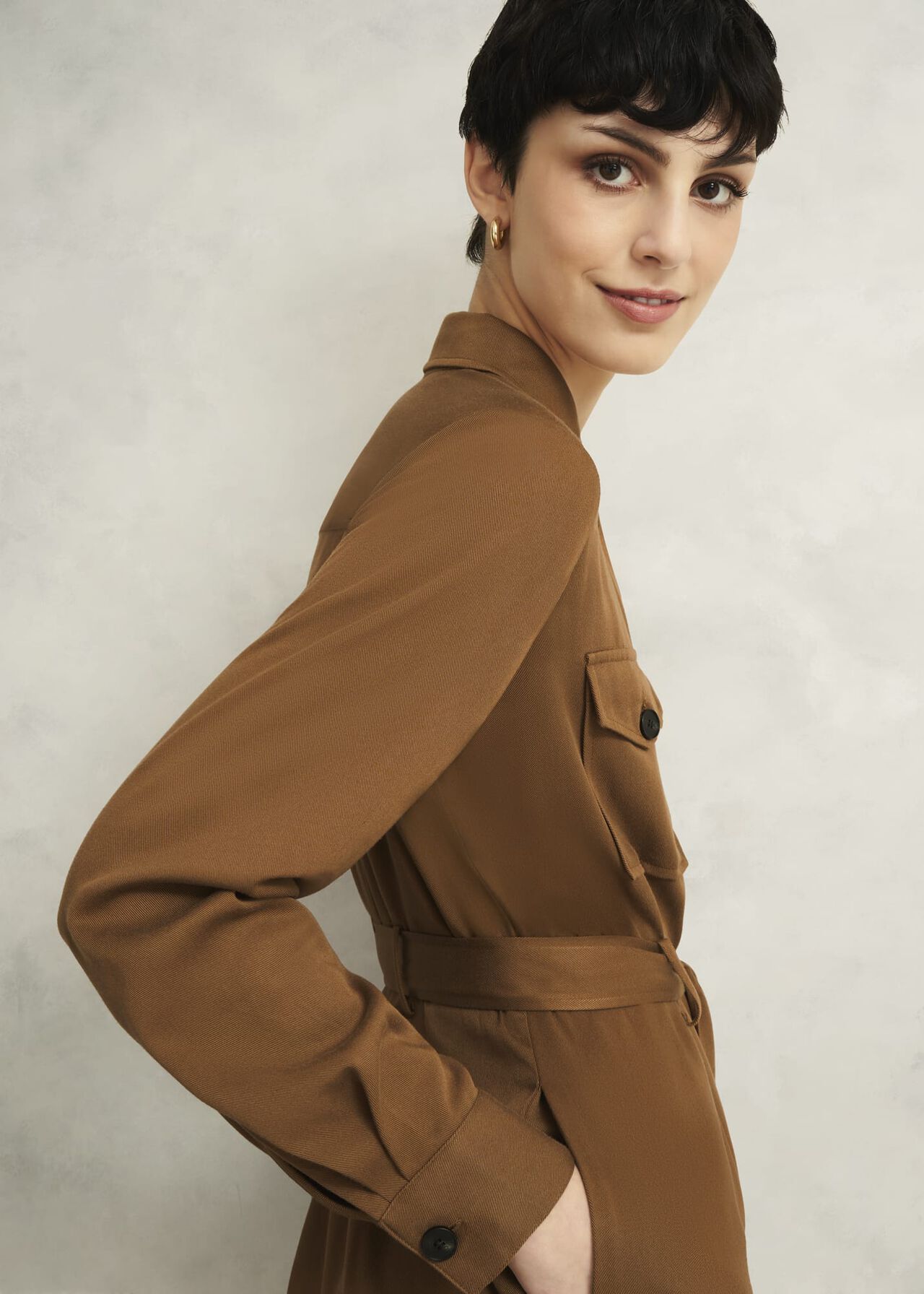 Combs Dress, Vicuna, hi-res