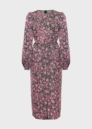 Charlton Dress, Green Pink, hi-res