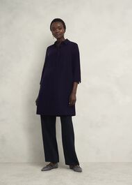 Velvet Marciella Dress, Midnight Navy, hi-res
