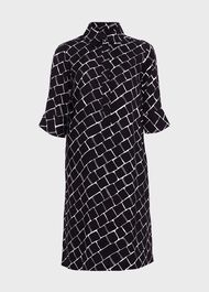 Marciella Dress, Navy Ivory, hi-res