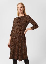 Anita Jersey Dress, Black Multi, hi-res