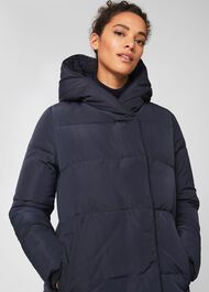 Darla Water Resistant Puffer Jacket, Navy, hi-res
