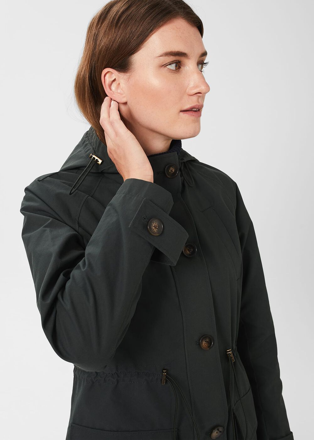 Jenny Water Resistant Parka , Dark Ivy Green, hi-res