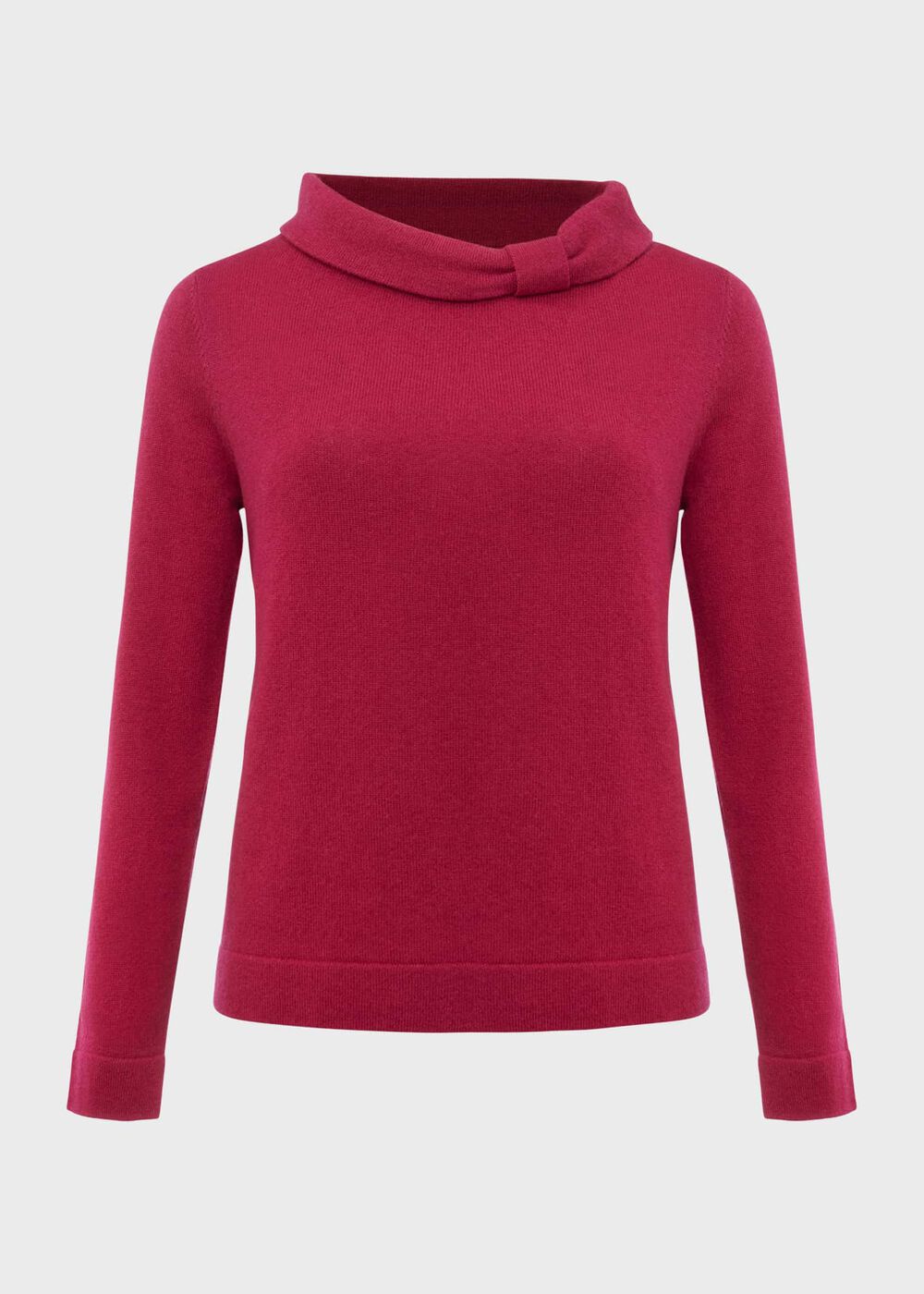 Laurie Wool Cashmere Jumper, Rich Berry Red, hi-res