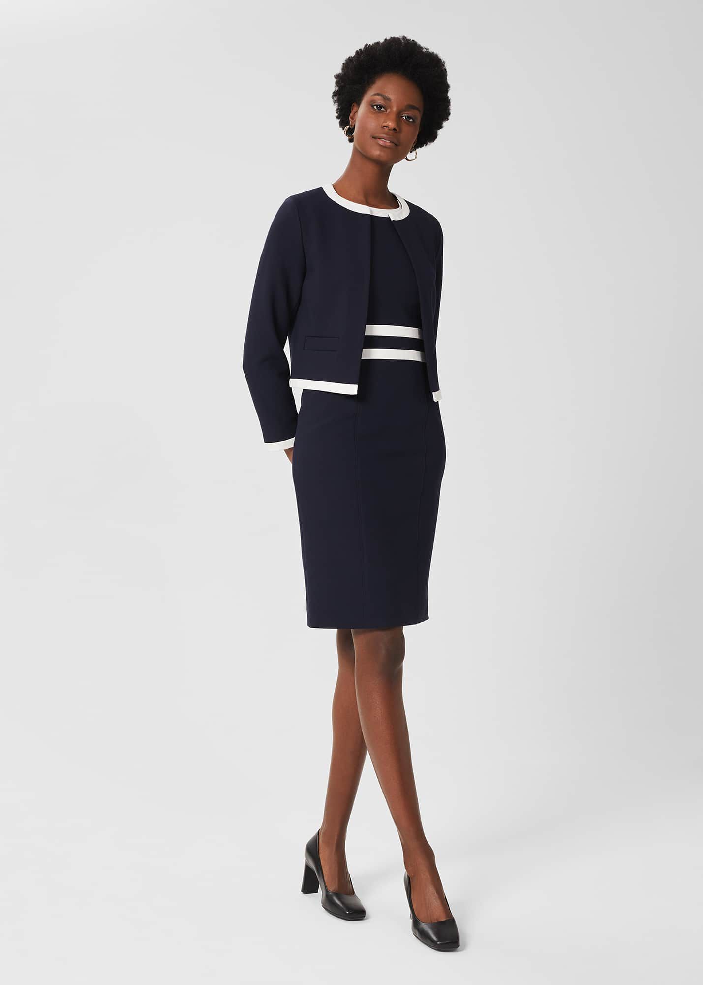 Hobbs navy discount dress and jacket