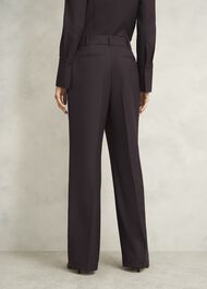 Clement Wide Trousers, Chocolate, hi-res