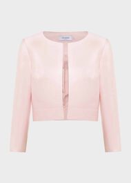 Marcella Silk Blend Jacket , Pale Pink, hi-res