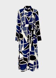 Nadine Geo Midi Dress, Blue Multi, hi-res