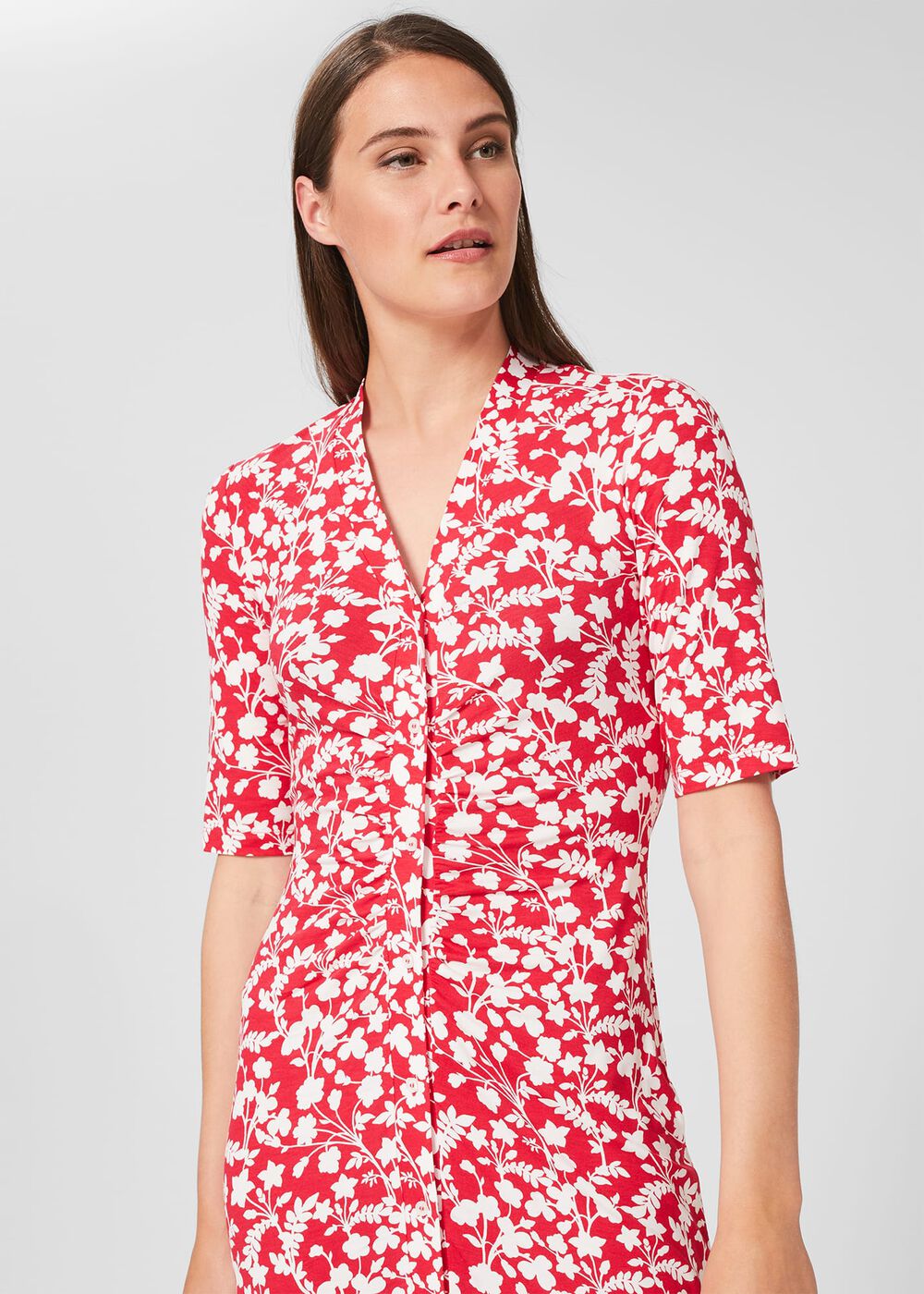 Hatty Dress, Red Ivory, hi-res