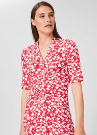 Hatty Dress, Red Ivory, hi-res