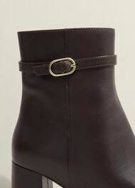 Gabriella Ankle Boots, Chocolate Brown, hi-res