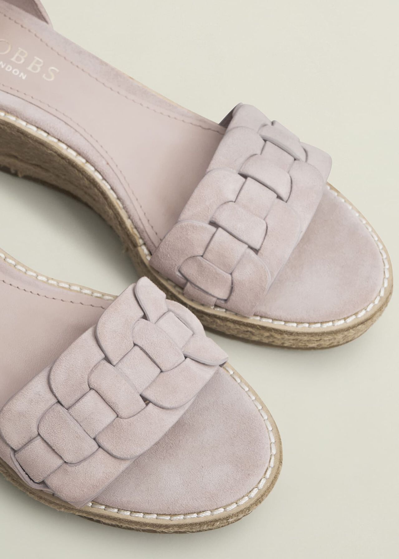 Francis Suede Espadrilles, Blush Pink, hi-res