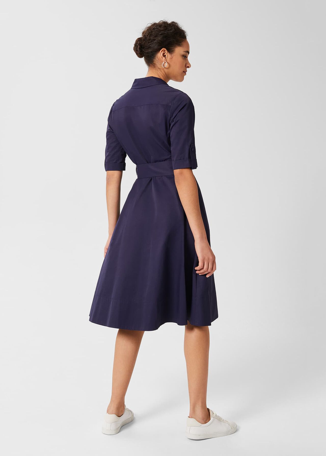 Tyra Belted Dress, French Blue, hi-res