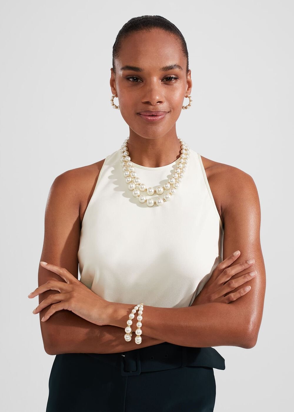 Sandra Necklace, Gold, hi-res