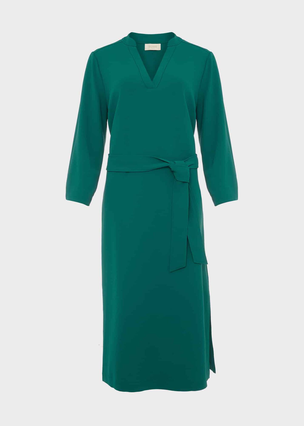 Kirsty Belted Dress, Jade Green, hi-res