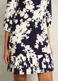 Petite Liana Floral Dress, Midnight Ivory, hi-res