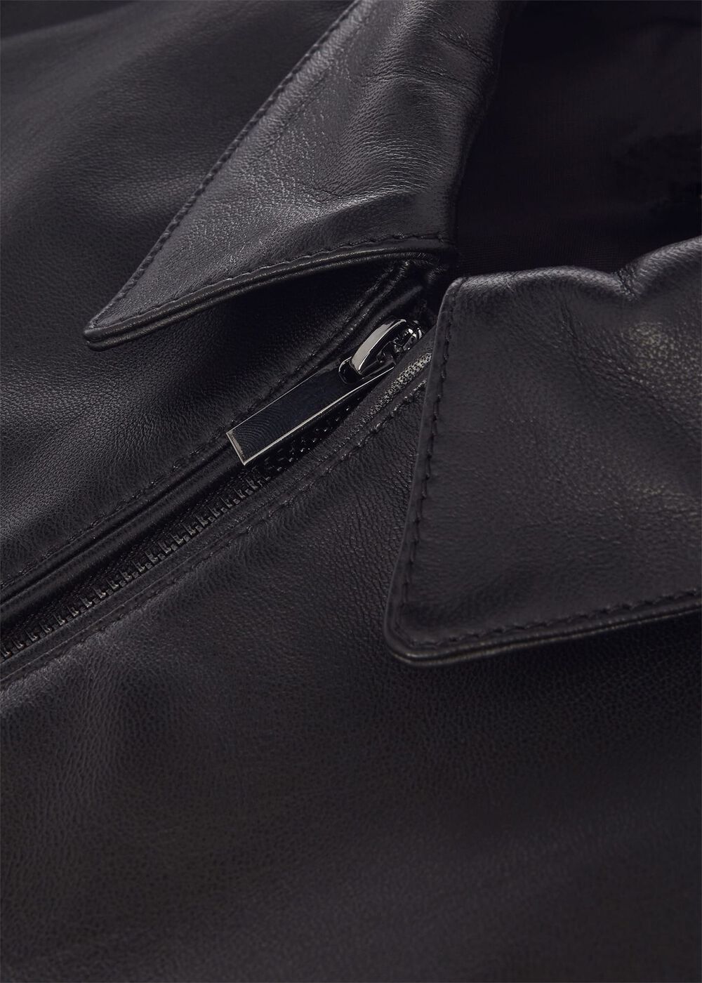 Elise Leather Jacket , Black, hi-res