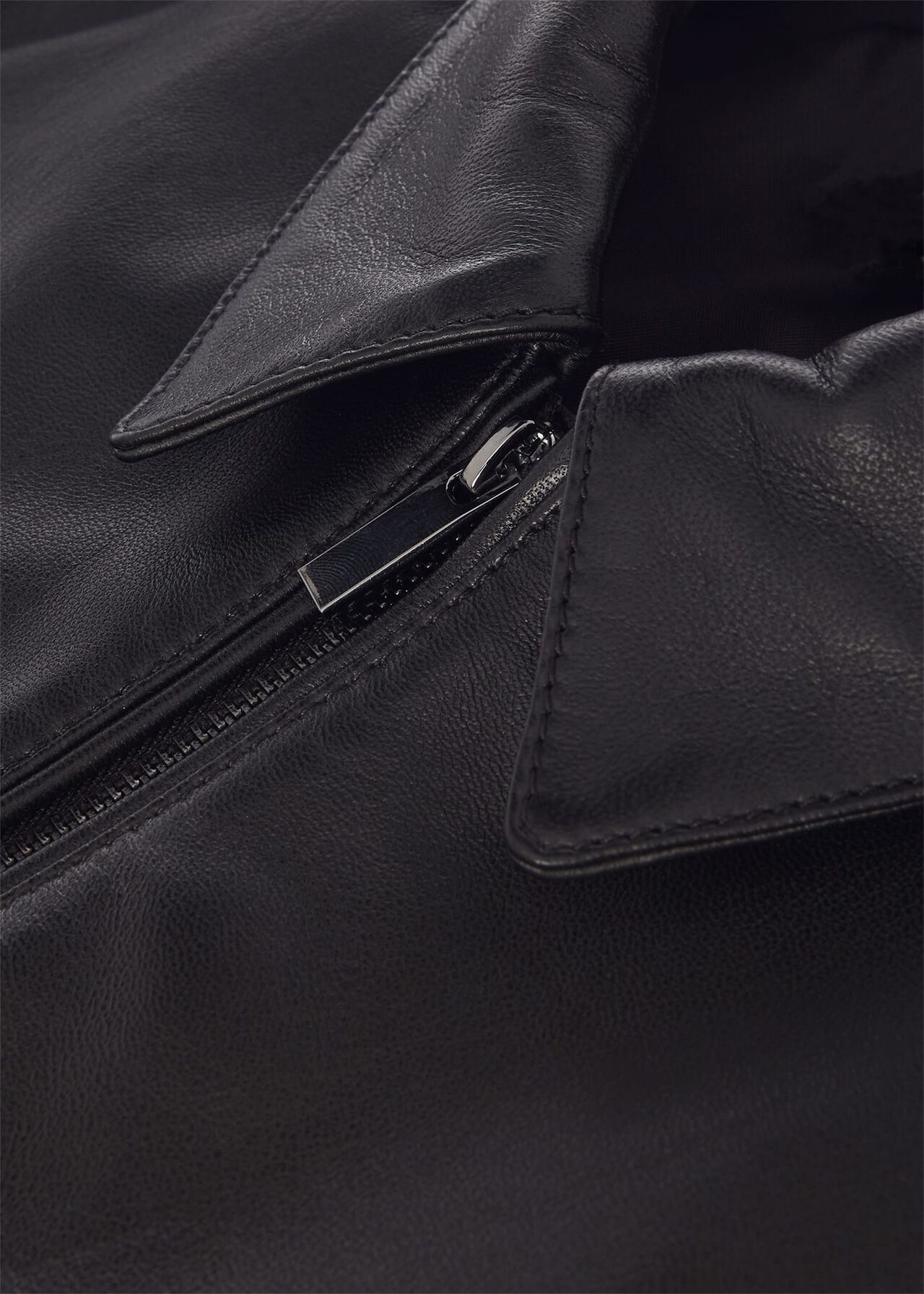 Elise Leather Jacket , Black, hi-res