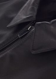 Elise Leather Jacket , Black, hi-res
