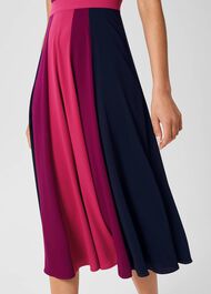 Jilly Fit And Flare Dress, Pink Multi, hi-res