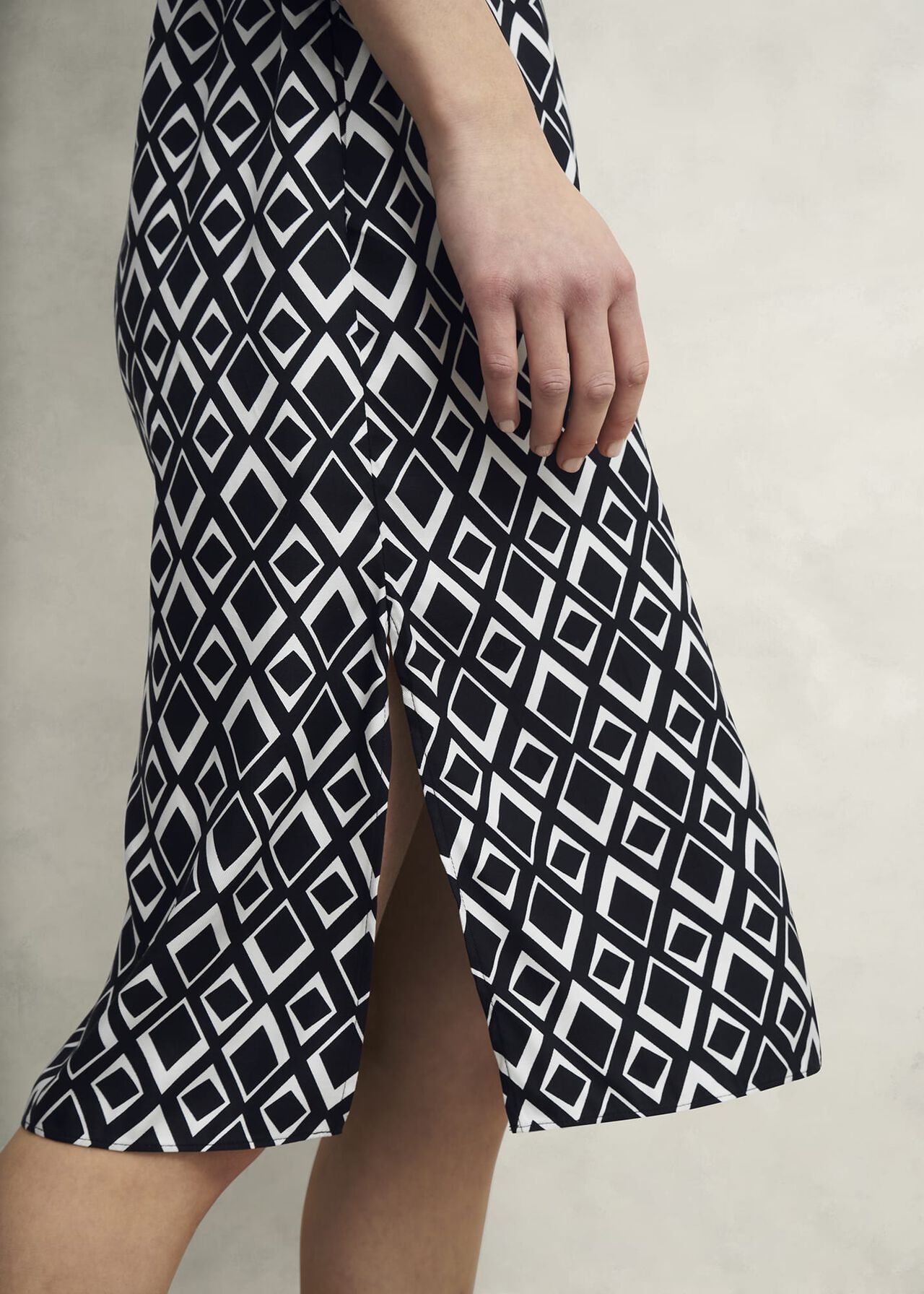 Petite Cali Dress, Navy Ivory, hi-res